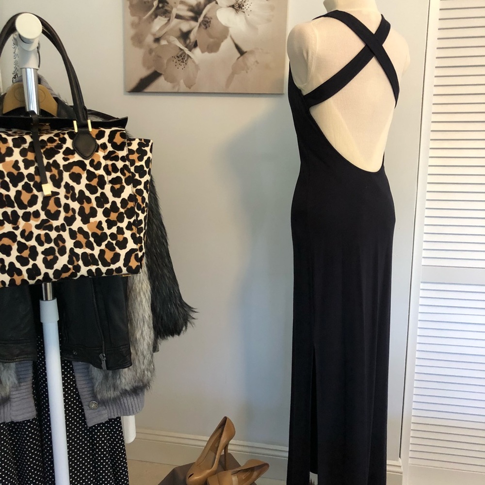 MICHAEL Michael Kors XS navy long dress